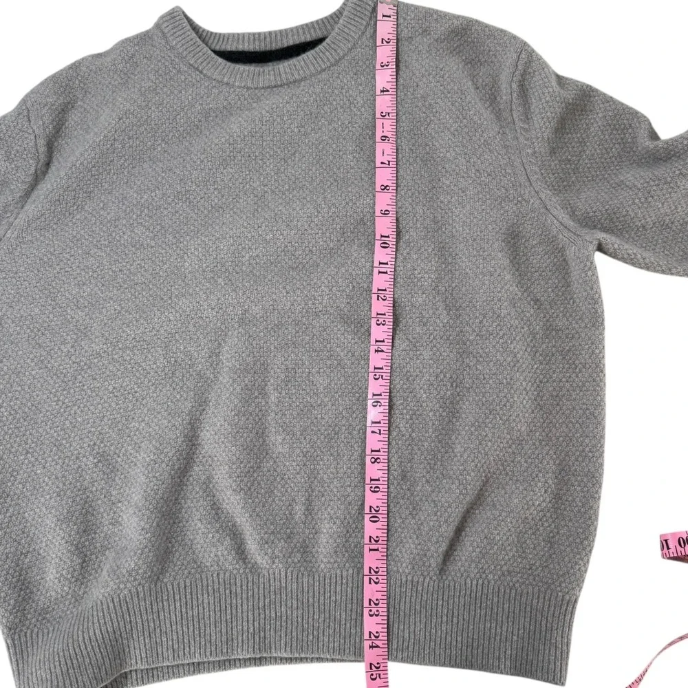 Wills Mens Light Gray Textured Crew Neck Long Sleeve‎ Sweater Size XL MSRP $188